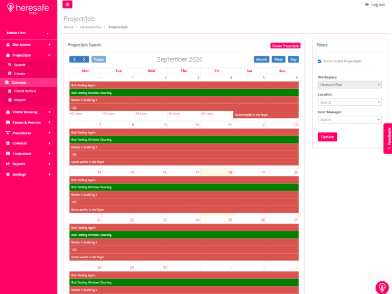Heresafe Dashboards and Reporting