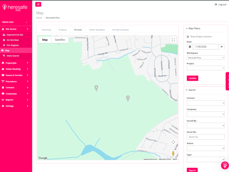 Heresafe Real-Time Site Visibility