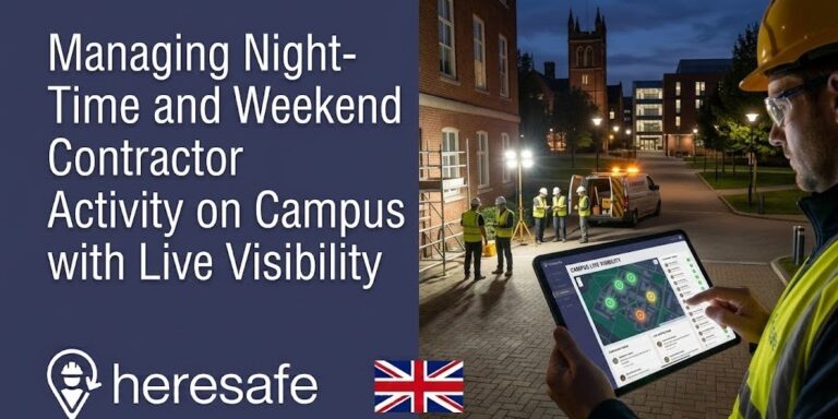 Learn how universities can manage night-time and weekend contractors with live site visibility, stronger oversight and safer campus operations.